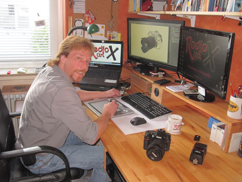 an meinem Arbeitsplatz